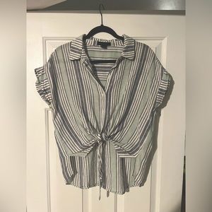 Summer time button down t shirt